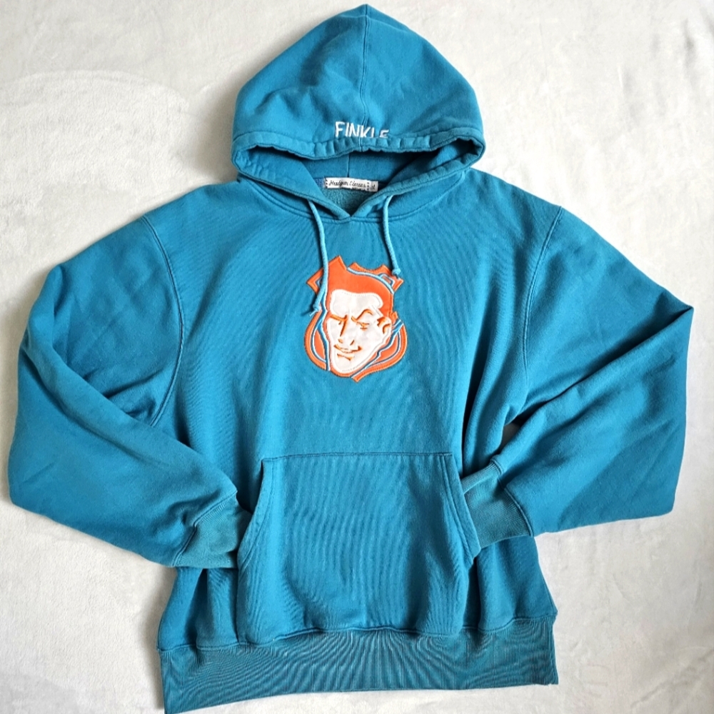 Headgear Classics Nostalgia VTG Ultra RARE Teal "Finkle" Ace Venura Hoodie